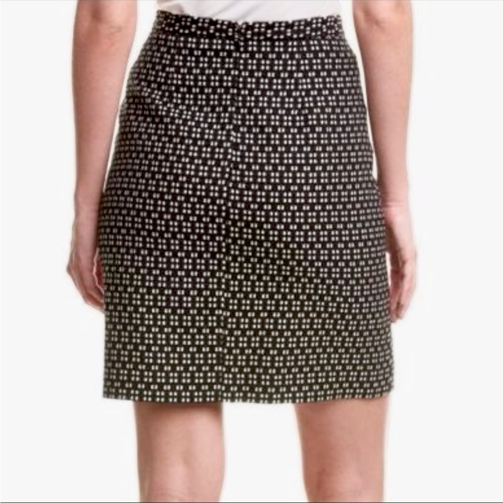 Anne Klein black & white textured pencil skirt